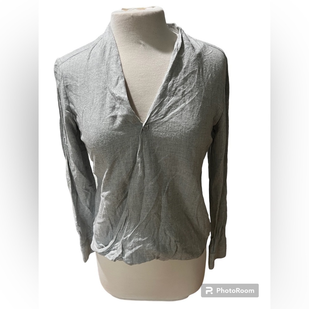 Anthropologie Cloth & Stone Cross Over Wrap Blouse - Small